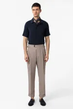 Antioch Navy Regular Fit Polo Collar Men's T-Shirt