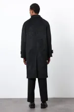 Manteau pour homme Antioch en fausse fourrure noire