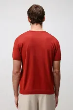 Antioch Red Comfort Slim Knit T-Shirt