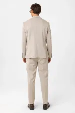 Costume homme Antioch beige coupe slim confortable