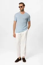 Antioch Bebe Mavi V Yaka Basic Erkek T-Shirt