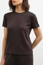 Antioch Koyu Kahve Dökümlü Kadın Eşofman Takım