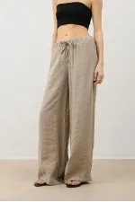 Pantalon Antioch beige en mélange modal pour femme