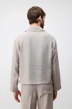 Veste d'été Antioch beige en mélange de lyocell