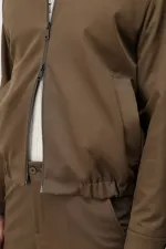 Antioch Khaki Men's Jacket with Elastic Waistband Antioch Khaki Men's Jacket with Elastic Waistband