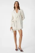 Antioch Ekru Kuşaklı Kadın Blazer