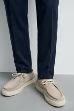 Antioch Taş Yumuşak Dikişli Burun Deri Ayakkabı