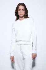 Antioch Ecru Basic Women's Sweatshirt