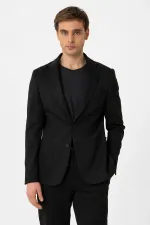 Costume Antioch noir coupe slim confortable pour homme