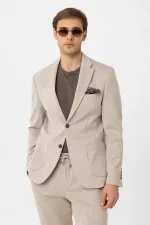Costume homme Antioch beige coupe slim confortable