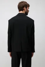 Veste blazer Antioch noire coupe décontractée pour homme
