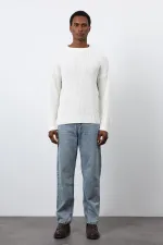 Pull en maille écru Antioch pour homme