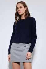 Gilet Antioch Navy à texture douce