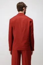 Veste blazer pour homme Antioch Tile Relax Fit en lin mélangé