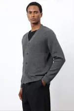Antioch Anthracite Basic Men's Cardigan