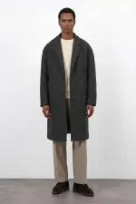 Manteau homme Antioch Anthracite coupe décontractée