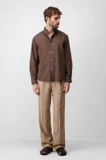 Antioch Kahve Relax Fit Erkek Gömlek
