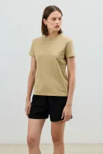 Antioch Haki Basic Kadın T-Shirt