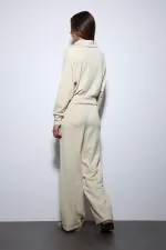 Antioch Sarı Fermuarlı Kadın Eşofman Takım