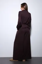 Ensemble pantalon large à ceinture Antioch Plum