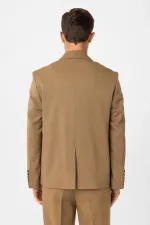 Antioch Camel Relax Fit Erkek Blazer Ceket