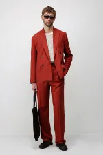 Veste blazer pour homme Antioch Tile Relax Fit en lin mélangé