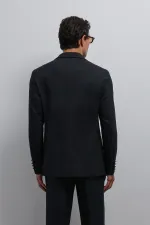 Veste blazer homme Antioch bleu marine non doublée à double boutonnage