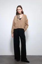 Antioch Camel Yün Karışımlı Hırka