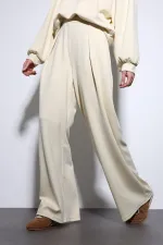 Antioch Sarı Geniş Paça Relaxed Kadın Takım