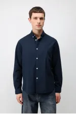 Antioch Lacivert Relax Fit Erkek Gömlek