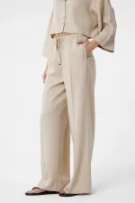 Antioch Beige Relaxed Women's Trousers