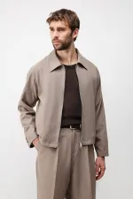 Antioch Men's Jacket with Coffee Texture