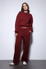 Antioch Burgundy Basic Women's Sweatshirt