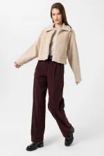 Antioch Bej Kadın Yumuşak Dokulu Mont