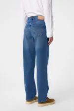 Antioch Açık Mavi Yüksek Bel Relaxed Fit Erkek Kot Pantolon