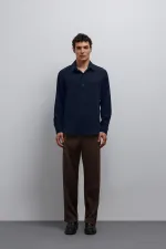 Antioch Navy Blue Technical Regular Fit Men's Shirt