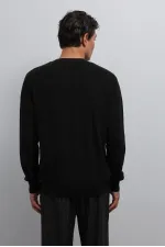 Antioch Black Textured Men's Sweater
