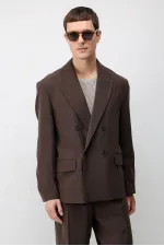Veste blazer pour homme Antioch Coffee Modal Blend, coupe décontractée
