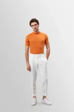 Antioch Orange Slim Fit Basic T-Shirt