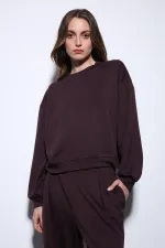 Antioch Mürdüm Geniş Paça Relaxed Kadın Takım