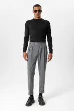 Antioch Black Crew Neck Slim Fit Knit Sweater