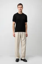 Antioch Siyah Comfort Slim Triko T-Shirt