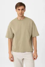 Antioch Khaki Relaxed Basic Men's T-Shirt