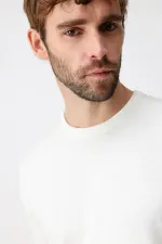 Antioch Ekru Comfort Slim Triko T-Shirt