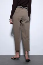 Antioch Light Khaki Women's Trousers with Darts