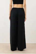 Pantalon Antioch noir en mélange modal pour femme