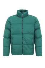 Veste Antioch Green à col montant rembourrée en caoutchouc