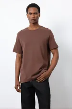 Antioch Kahve Regular Fit Basic Erkek T-Shirt