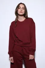 Sweat-shirt basique Antioch Burgundy pour femme