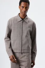 Antioch Kahve Ekoseli Mevsimlik Erkek Mont